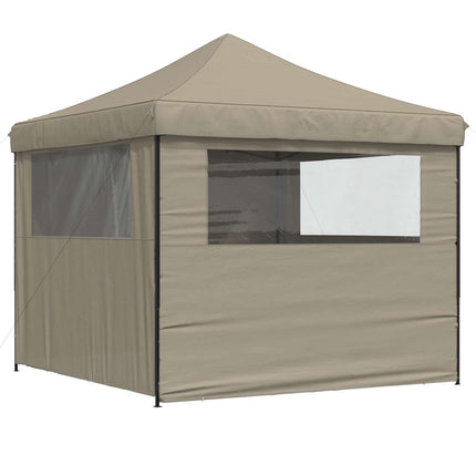 Partytält Taupe 292 x 292 x 315 cm Oxford Tyg