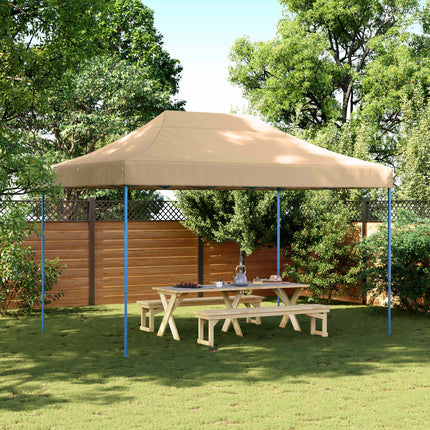 Partytält Beige 279 x 410 x 315 cm Oxford Tyg