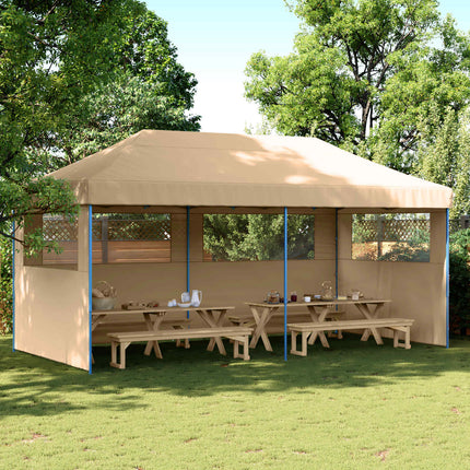 Partytält Beige 292 x 580 x 315 cm Oxford Tyg