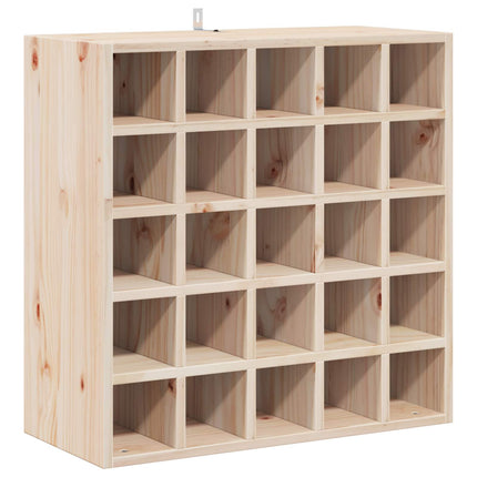 Vinställ 2 pcs Naturfärg 56 x 25 x 56 cm Massiv furu
