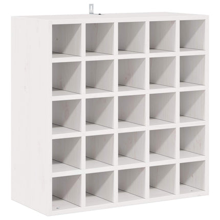 Vinställ 2 st Vit 56 x 25 x 56 cm Massiv furu