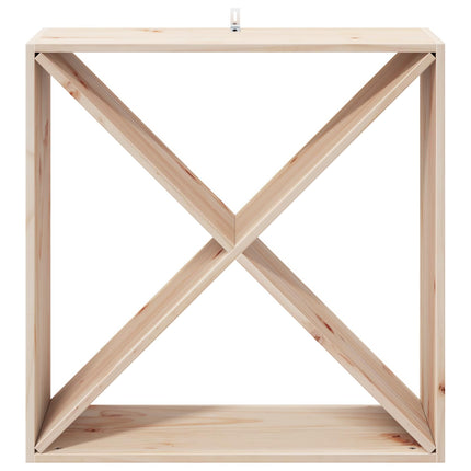 Vinställ 2 st Naturfärg 62 x 25 x 62 cm Massiv furu