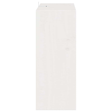 Vinställ 2 st Vit 62 x 25 x 62 cm Massiv furu