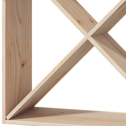 Vinställ 4 pcs Naturfärg 62 x 25 x 62 cm Massiv furu
