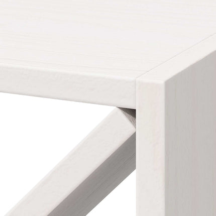 Vinställ 4 pcs Vit 62 x 25 x 62 cm Massiv furu