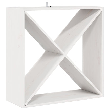 Vinställ 4 pcs Vit 62 x 25 x 62 cm Massiv furu