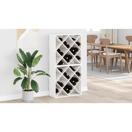 Vinställ 2 st Vit 62 x 25 x 62 cm Massiv furu