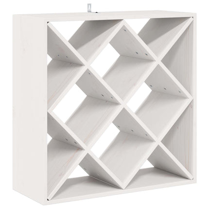 Vinställ 2 st Vit 62 x 25 x 62 cm Massiv furu