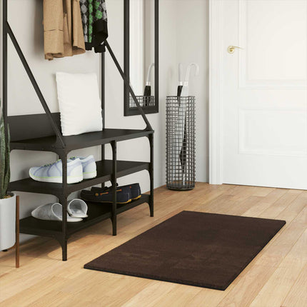 Mellanhög mjuk och tvättbar matta HUARTE Brun 60 x 110 cm