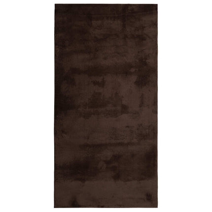 Mellanhög mjuk och tvättbar matta HUARTE Brun 150 x 80 cm