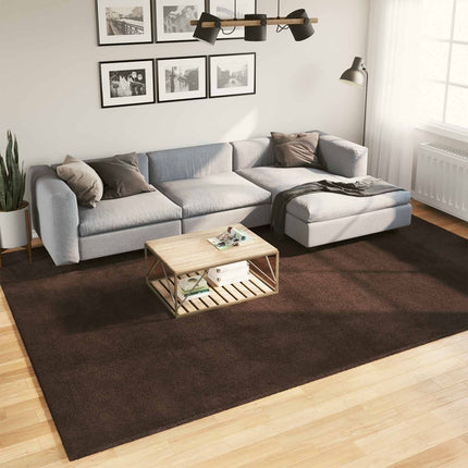 Mellanhög mjuk och tvättbar matta HUARTE Brun 340 x 240 cm