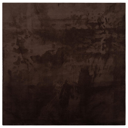 Mellanhög mjuk och tvättbar matta HUARTE Brun 200 x 200 cm