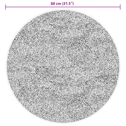Mellanhög mjuk och tvättbar matta HUARTE Brun Ø 80 CM Polyester