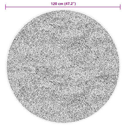 Mellanhög mjuk och tvättbar matta HUARTE Brun Ø 120 CM