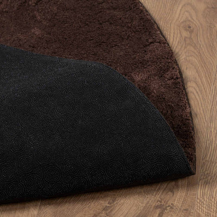 Mellanhög mjuk och tvättbar matta HUARTE Brun Ø 200 CM