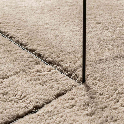 Mellanhög mjuk och tvättbar matta HUARTE Sand 80 x 400 cm