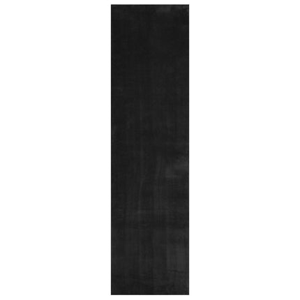 Mellanhög mjuk och tvättbar matta HUARTE Svart 1000 x 80 cm