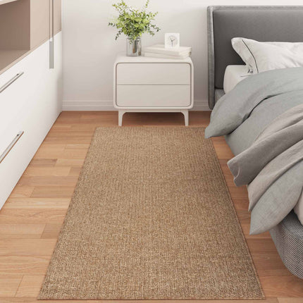 Områdesmattor Rektangulär AGIRA Naturfärg 150 x 80 cm Polyester