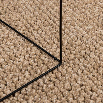 Områdesmattor Fyrkantig AGIRA Naturfärg 120 x 120 cm Polyester