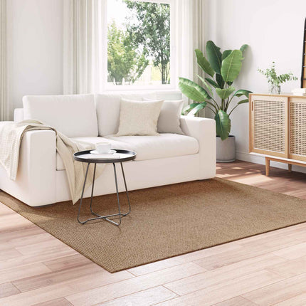 Områdesmattor Fyrkantig AGIRA Naturfärg 200 x 200 cm Polyester