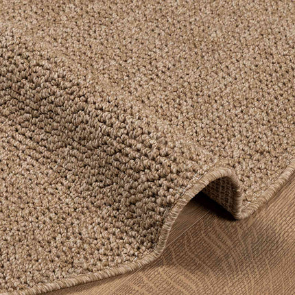 Områdesmattor Rund AGIRA Naturfärg Ø 120 CM Polyester