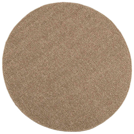 Områdesmattor Rund AGIRA Naturfärg Ø 120 CM Polyester