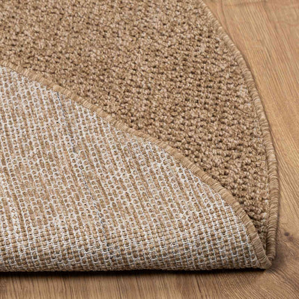 Områdesmattor Rund AGIRA Naturfärg Ø 160 CM Polyester