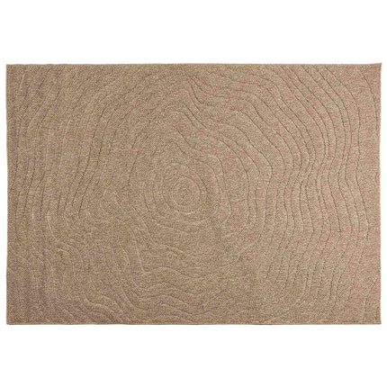 Områdesmattor Moiré AGIRA Naturfärg 170 x 120 cm Polyester
