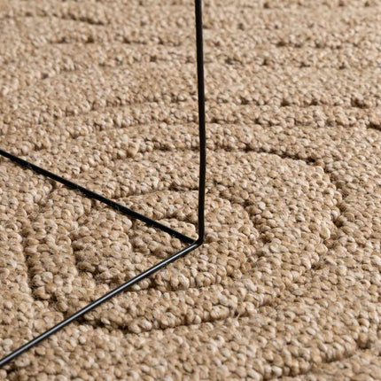 Områdesmattor Moiré AGIRA Naturfärg 230 x 160 cm Polyester