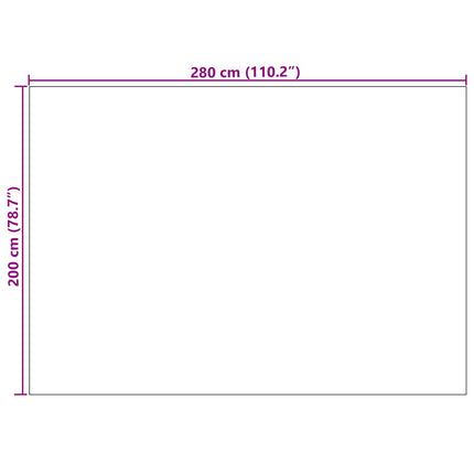 Områdesmattor Moiré AGIRA Naturfärg 280 x 200 cm Polyester