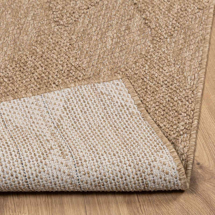Områdesmattor Fyrkantig AGIRA Naturfärg 200 x 200 cm Polyester