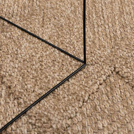 Områdesmattor Fyrkantig AGIRA Naturfärg 200 x 200 cm Polyester