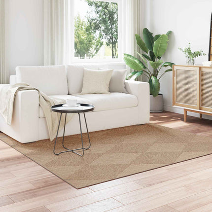 Områdesmattor Fyrkantig AGIRA Naturfärg 240 x 240 cm Polyester