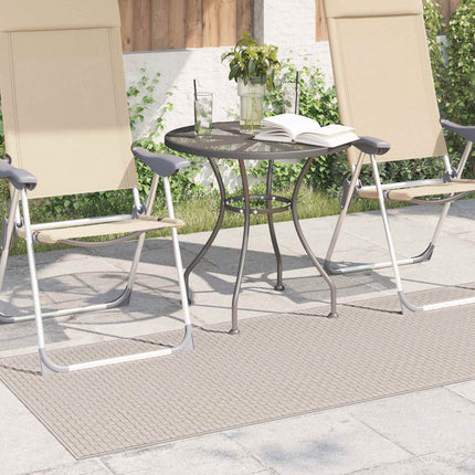 Områdesmattor Rektangulär FARO Kräm 150 x 80 cm Polyester