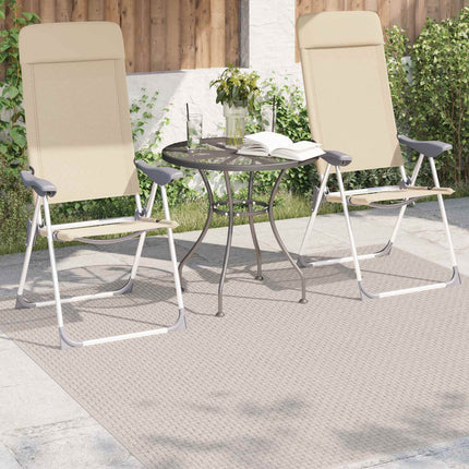 Områdesmattor Fyrkantig FARO Kräm 120 x 120 cm Polyester
