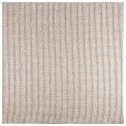Områdesmattor Fyrkantig FARO Kräm 200 x 200 cm Polyester