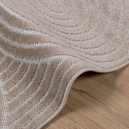 Områdesmattor Rektangulär PALMERAS Beige 200 x 140 cm Polyester