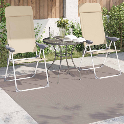 Områdesmattor Fyrkantig PALMERAS Beige 200 x 200 cm Polyester
