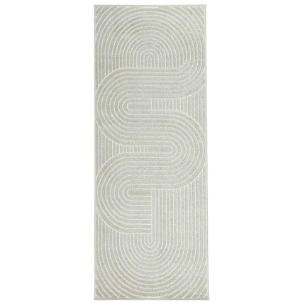 Områdesmattor Rektangulär PALMERAS Grön 80 x 200 cm Polyester