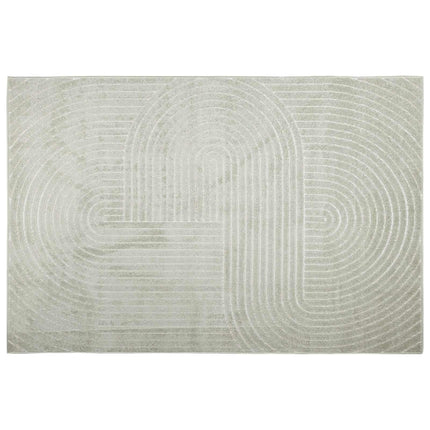 Områdesmattor Rektangulär PALMERAS Grön 120 x 170 cm Polyester