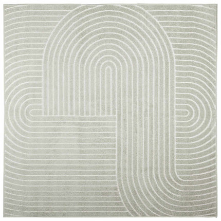 Områdesmattor Fyrkantig PALMERAS Grön 120 x 120 cm Polyester