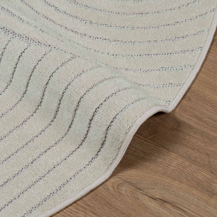 Områdesmattor Rund PALMERAS Grön Ø 160 CM Polyester