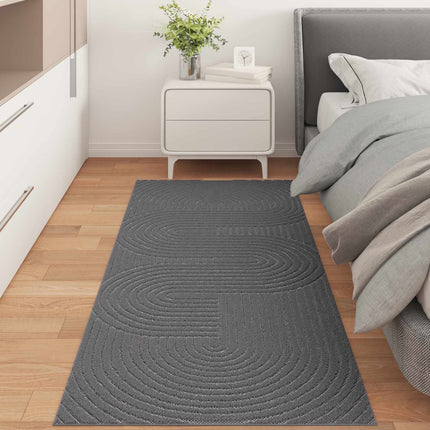 Områdesmattor PALMERAS Antracit 200 x 80 cm Polyester