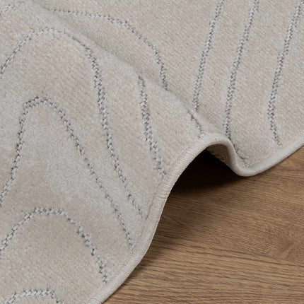 Områdesmattor Rektangulär PALMERAS Kräm 200 x 80 cm Polyester