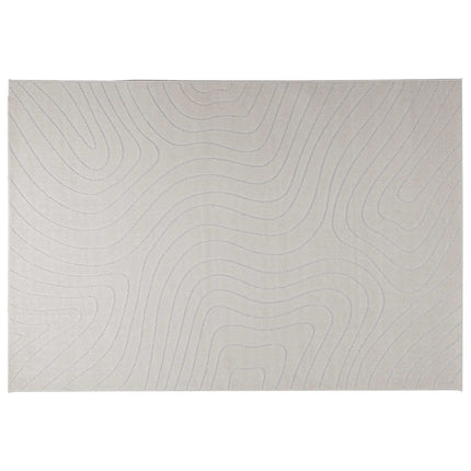 Områdesmattor Rektangulär PALMERAS Kräm 230 x 160 cm Polyester