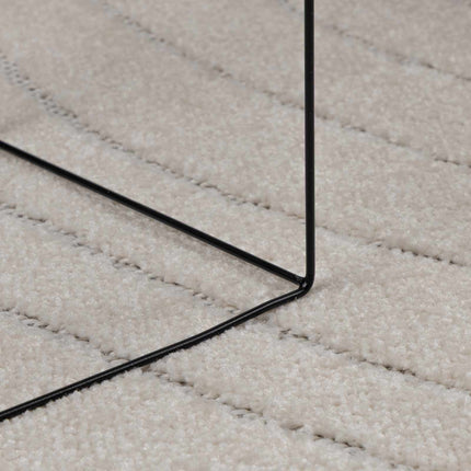 Områdesmattor Fyrkantig PALMERAS Kräm 200 x 200 cm Polyester