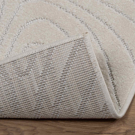 Områdesmattor Fyrkantig PALMERAS Kräm 240 x 240 cm Polyester