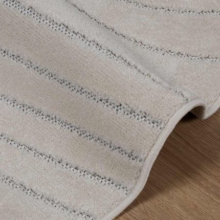 Områdesmattor Rund PALMERAS Kräm Ø 200 CM Polyester