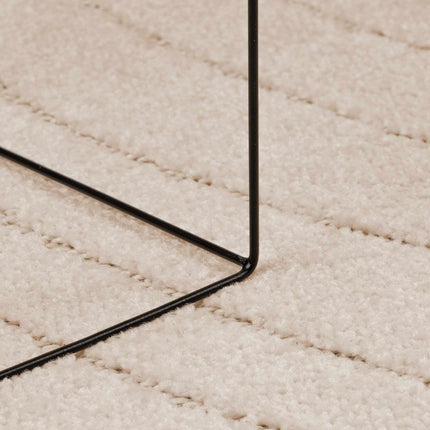 Områdesmattor Rektangulär PALMERAS Beige 140 x 200 cm Polyester