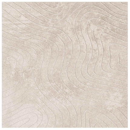 Områdesmattor Fyrkantig PALMERAS Beige 200 x 200 cm Polyester